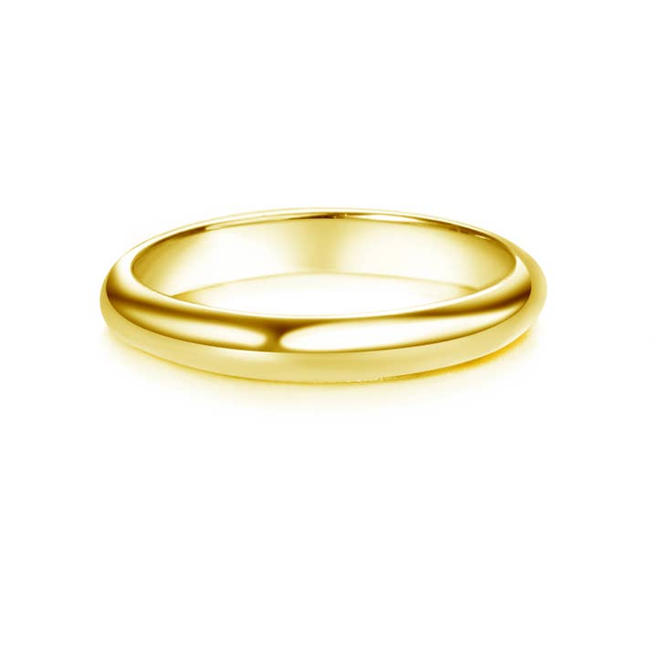 Cherished Moments - Wholesale Band/Stacked Ring - 14K Gold-Plated Gold Band Baby Ring - 2mm Band1