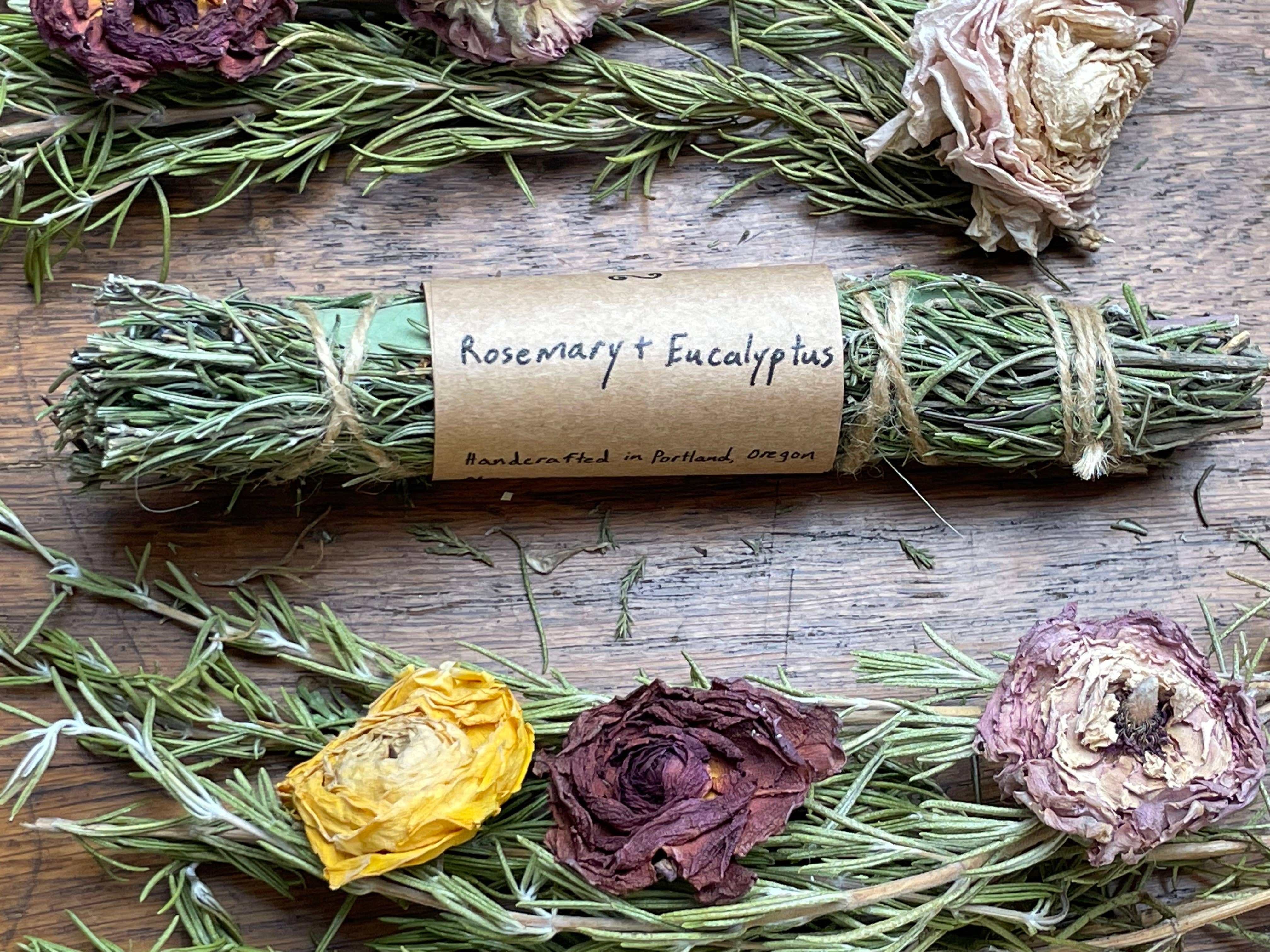 Necessary Magic - Wholesale Sage Bundle - Eucalyptus and Rosemary Herb Bundles1