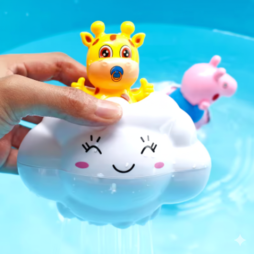 Toyarina - Vendita all'ingrosso Gioco per il bagnetto - Neonati - Giocattolo da Bagno per Bambini a Forma di Nuvola con Spruzzo d'Acqua2
