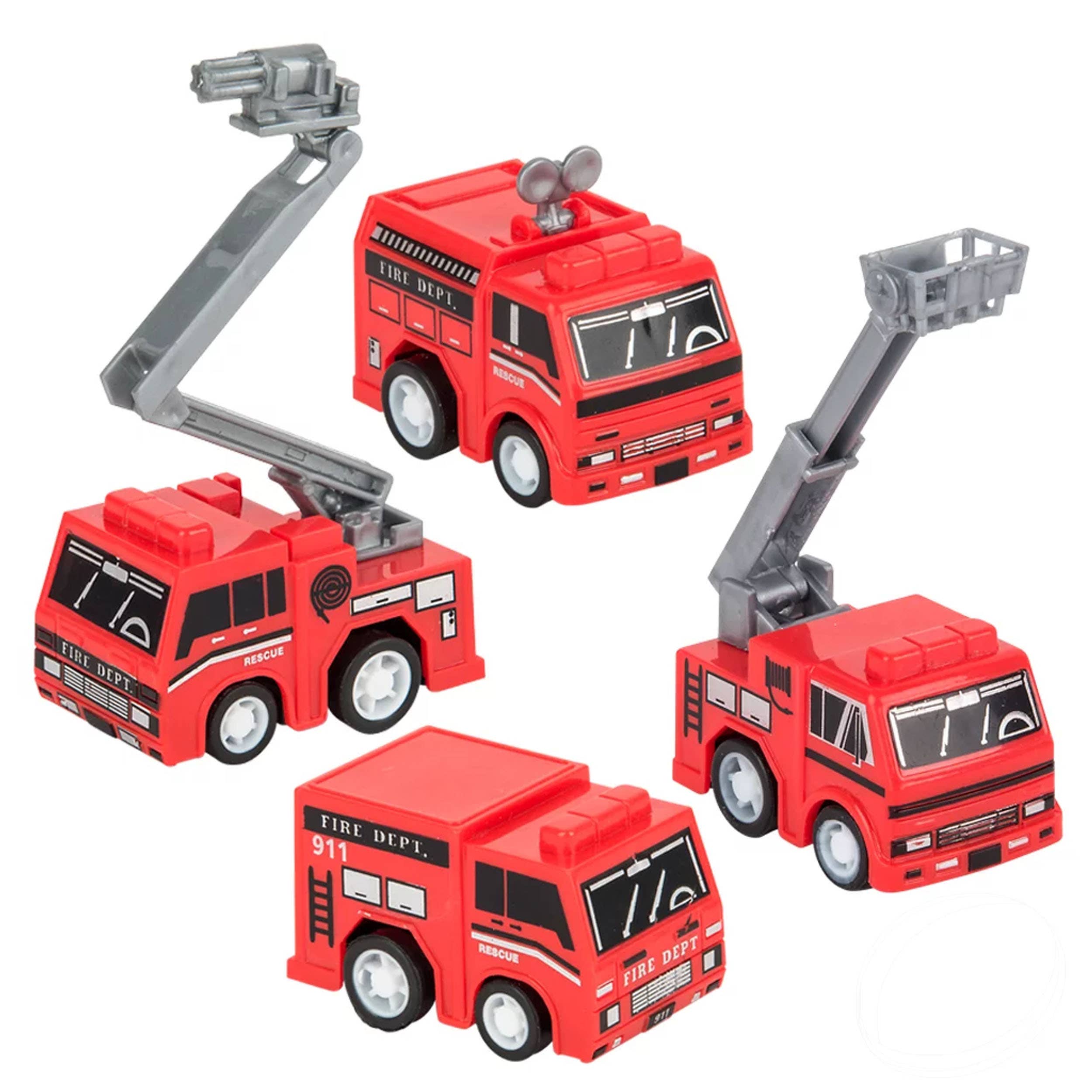 PR GROUPS LLC - Wholesale Toy Car/Truck - Kids - Pull Back Fire Truck Kids Toys0