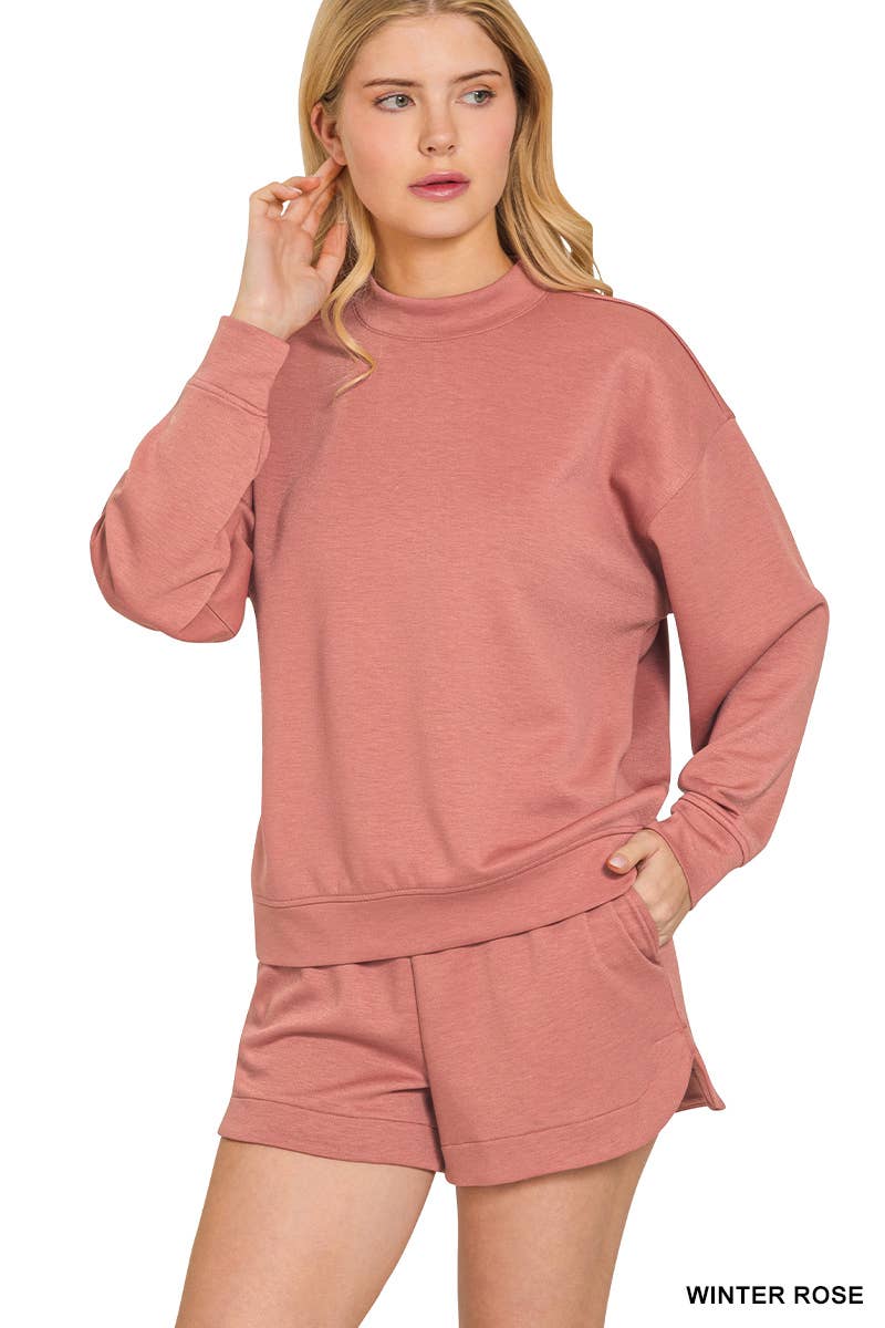 42POPS – wholesale Lounge set – Women's – `.Scuba Top & Dolphin Shorts 2PC Set8