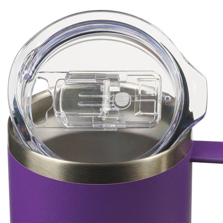 Christian Art Gifts - Vente Gourde/bouteille isotherme - Mug SS Camp violet She is Clothed with Strength Prov. 31:253