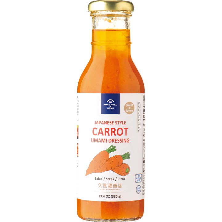 JAPANESE STYLE CARROT UMAMI DRESSING for wholesale by Kuze Fuku & Sons