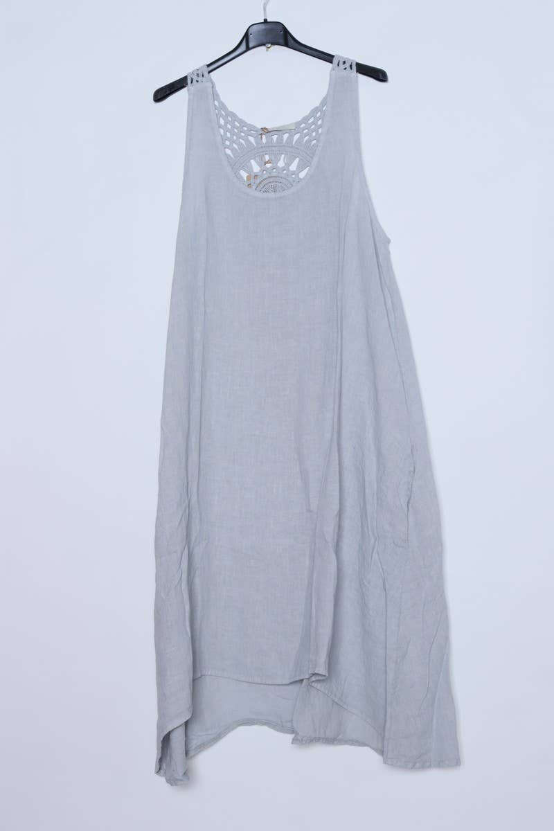 LÉA & LUC – wholesale Dress – Women's – Sleeveless long dresses in 100% Linen REF. 490822