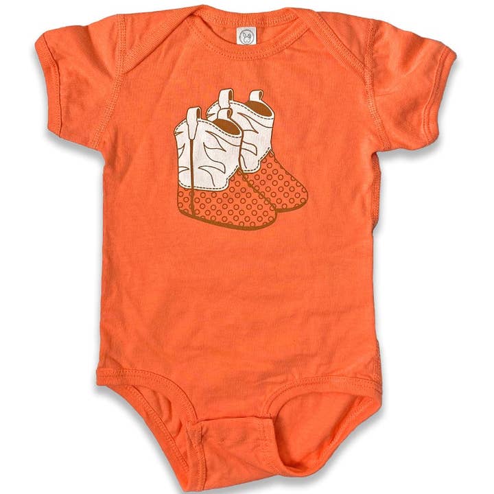 North Star Texas Booties Onesie for wholesale by BarbacoApparel