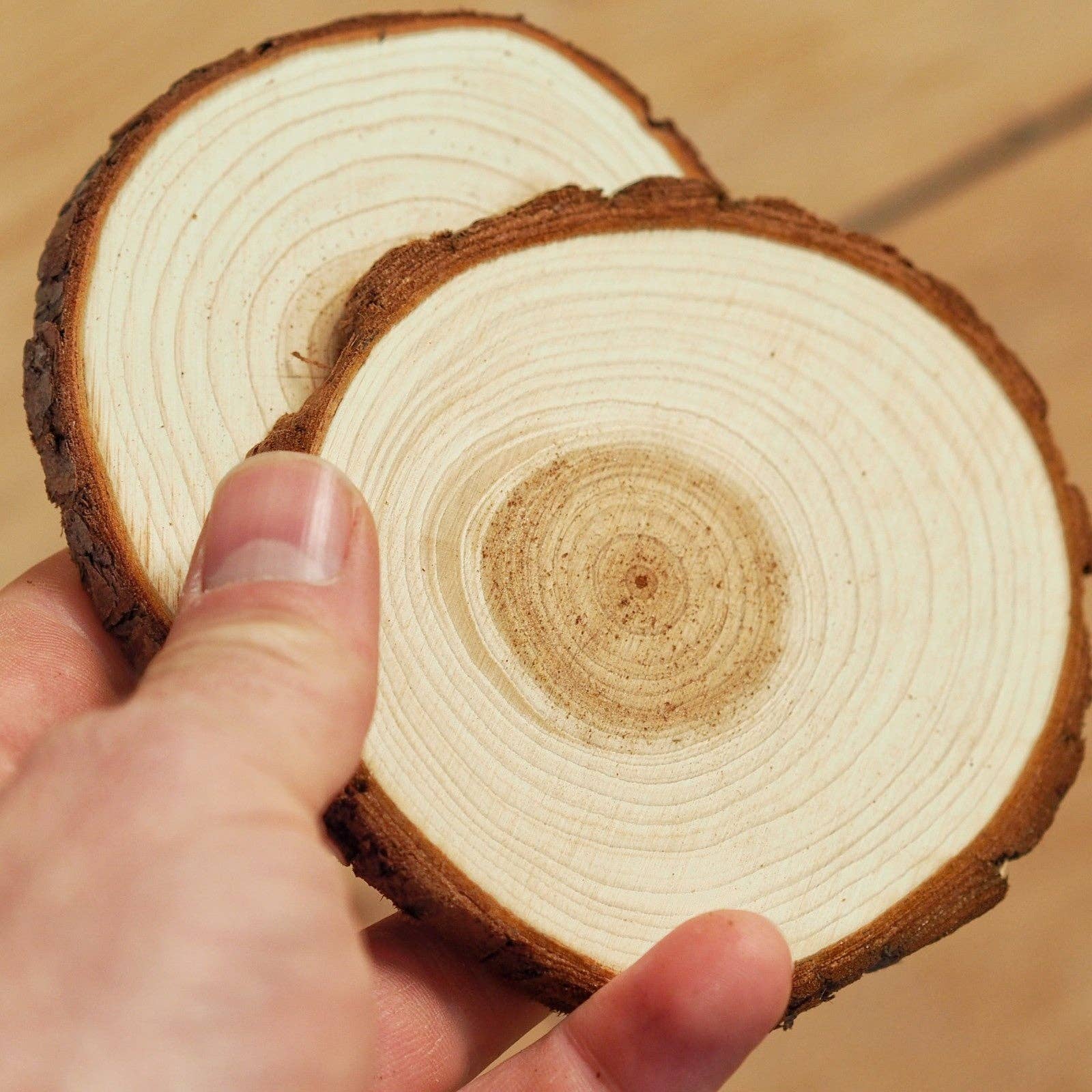 Kip Candle Co – wholesale Coasters – Natural Wood Coasters - Stylish & Functional  2