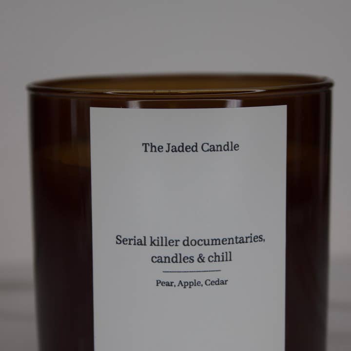Serial Killer Documentaries, Candles & Chill for wholesale by The Jaded Candle