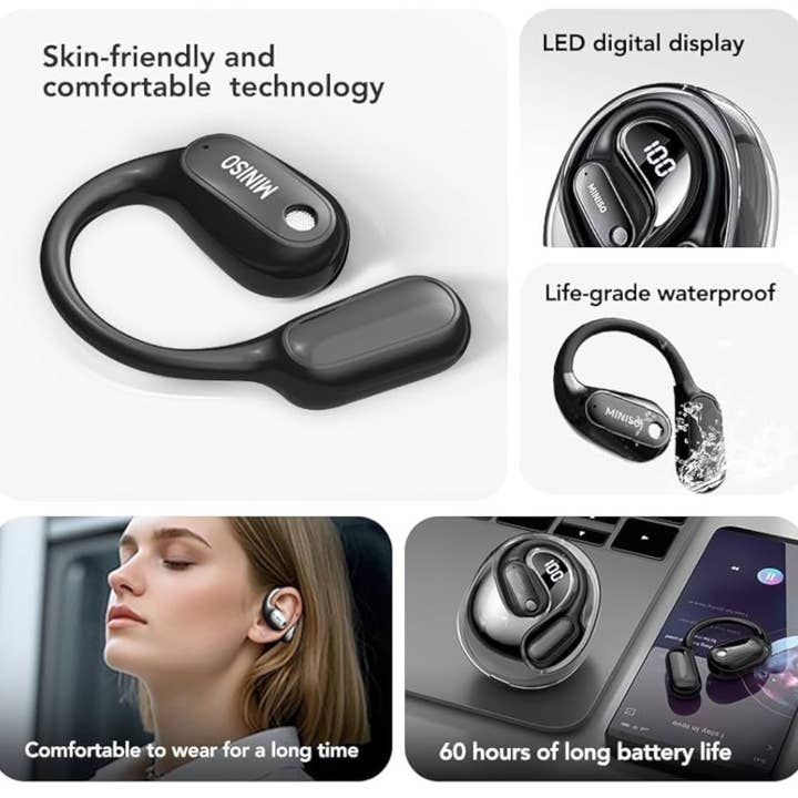 Mighty Wireless - Wholesale Koptelefoons - Miniso Draadloze Oordopjes Open Oor Langdurige Uithoudingsvermogen3