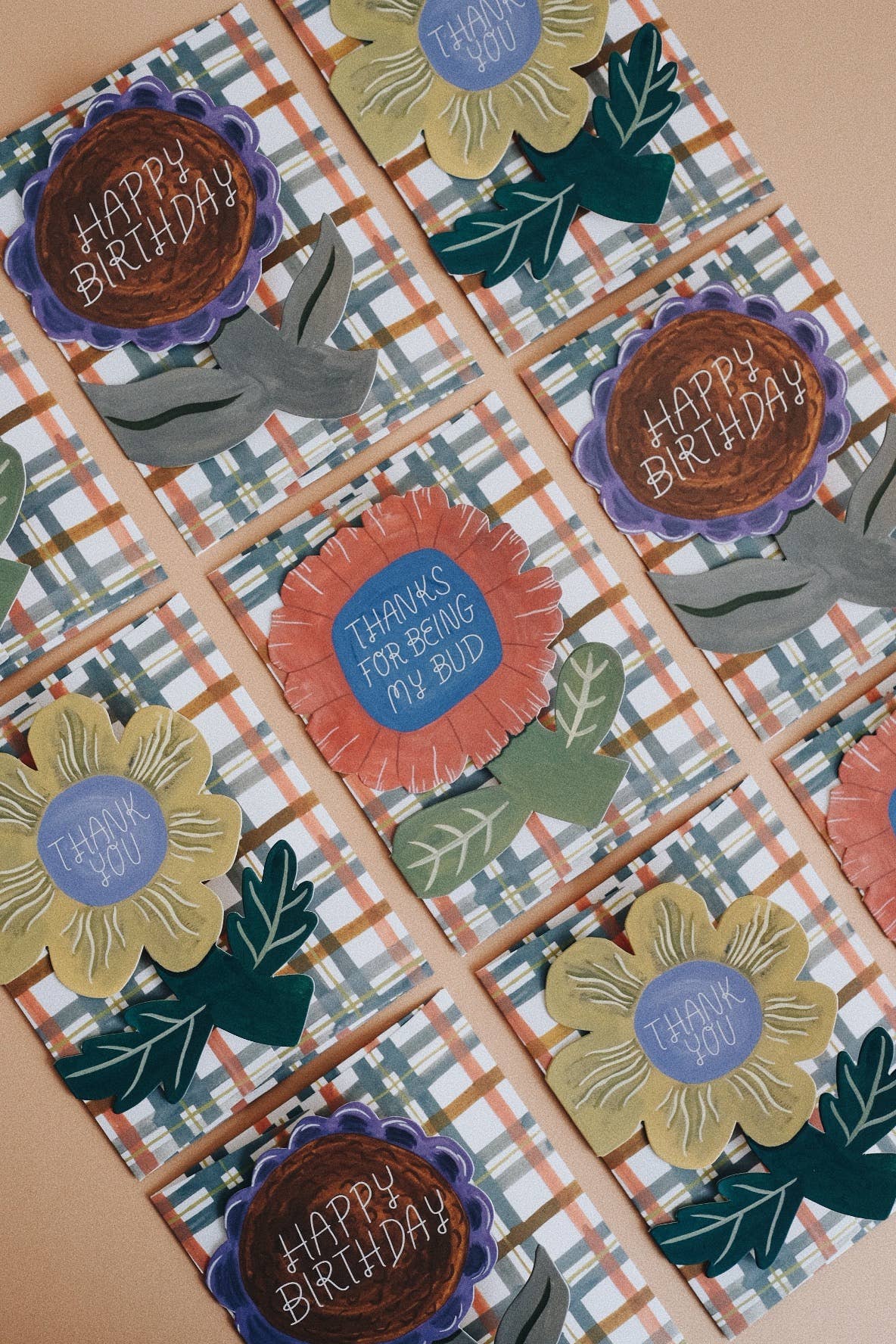 Small Adventure - Wholesale Thank You Card - Being My Bud Flower Die Cut Card1