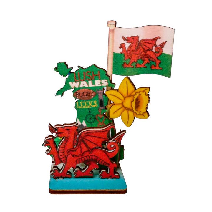 Welsh Postcard for wholesale by Pop up designs Ltd