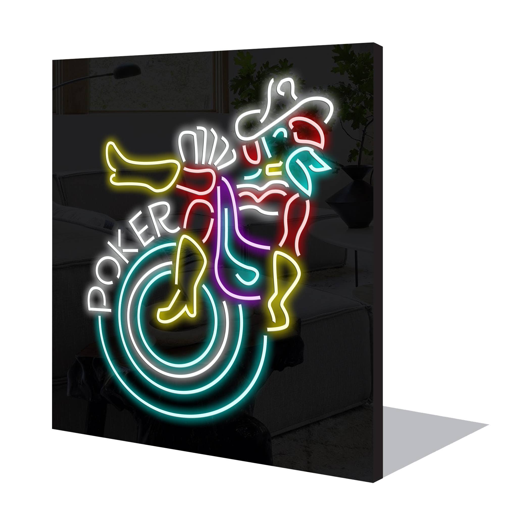 Mad About Neon – wholesale Neon sign – LED Neon Sign POKER with remote control2