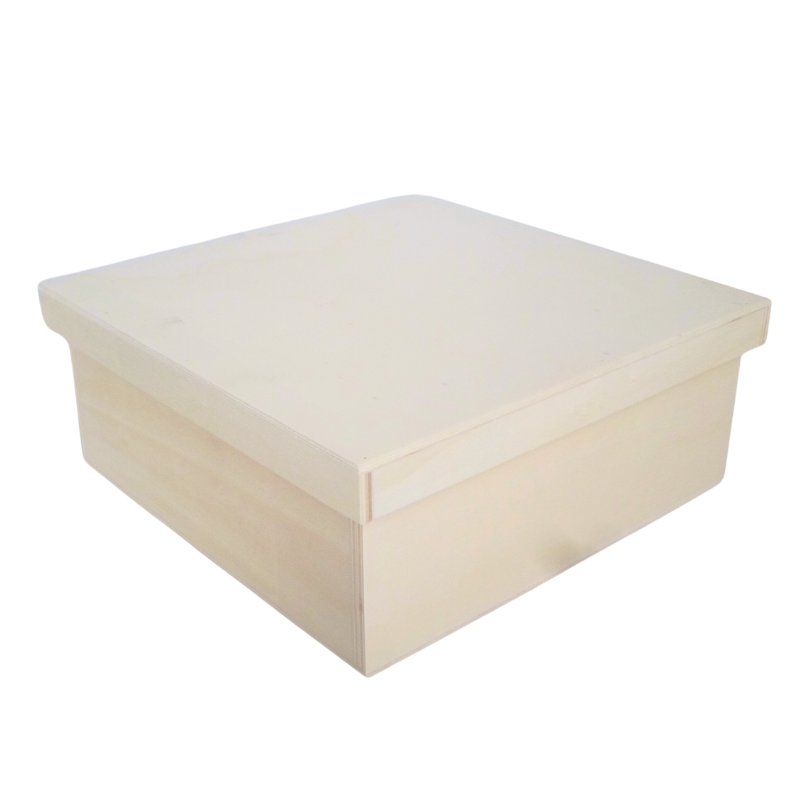 Atiladecor, Artesanato Lda - Wholesale Decorative Box - Wide Box With Lace Lid 25X25X10Cm1