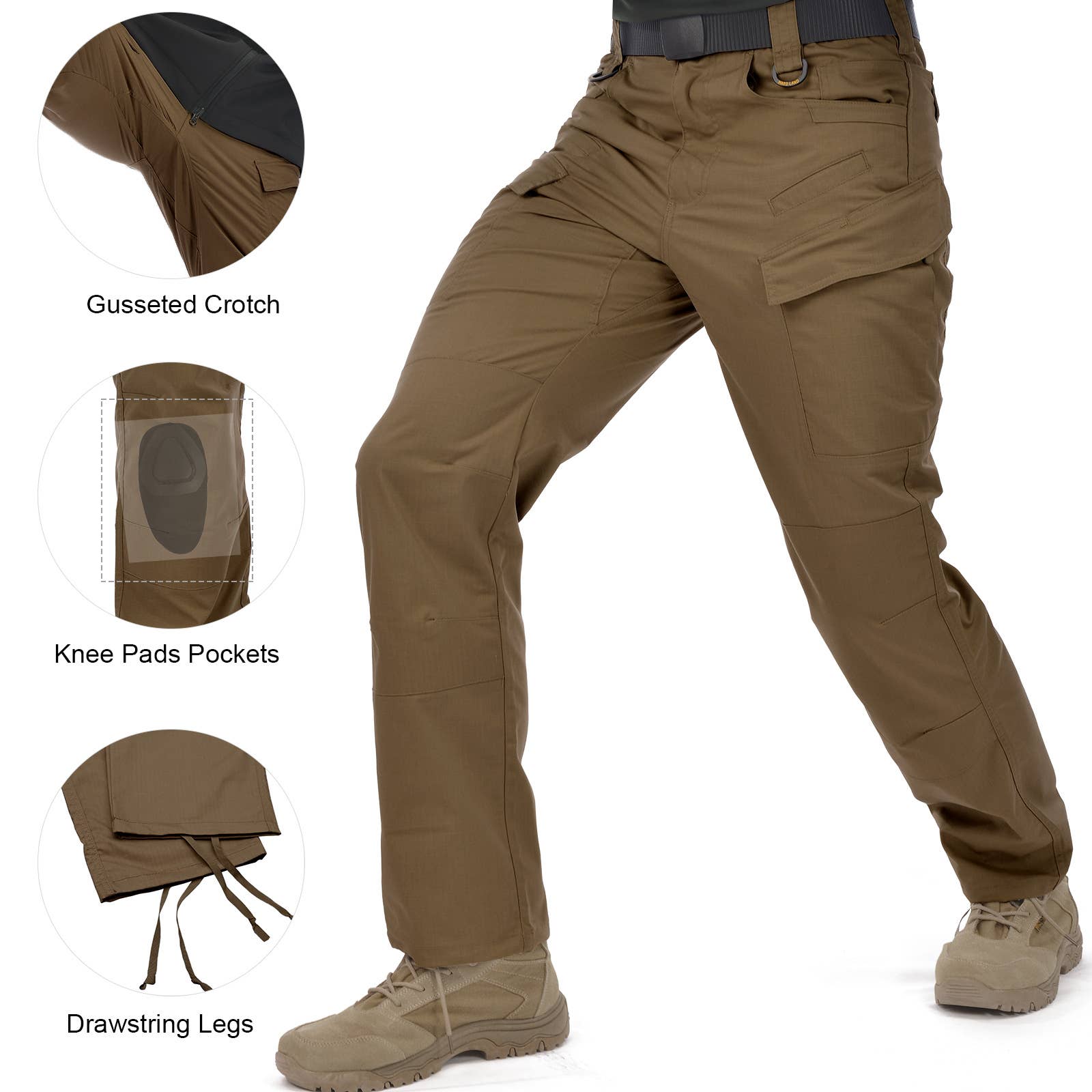 Qing Dao Lai Si Ma Te Fang Zhi You Xian Gong Si - Wholesale Pants - Men's - Men's Work Cargo Pants Ripstop 14 Pockets Water Resistant37