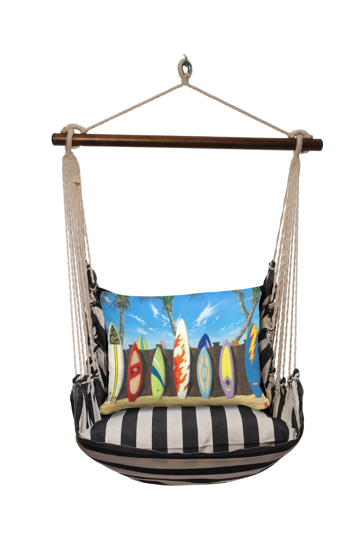 Magnolia Casual - Wholesale Swing Set - Hammock Swing 4-Piece Set indoor / outdoor - Black & White14