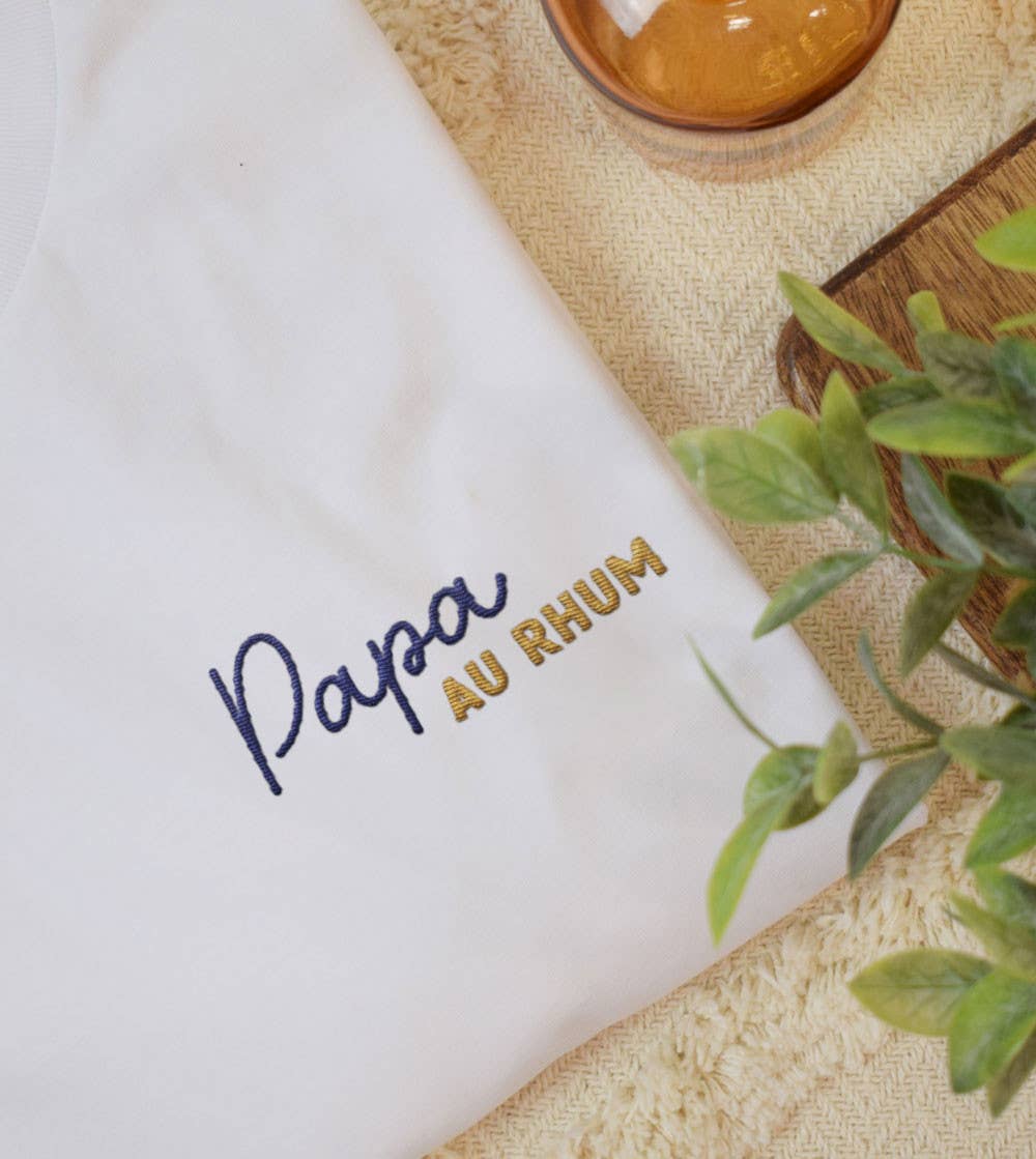 Juste un t-shirt - Wholesale T-Shirt - Men's - Men's Embroidered T-Shirt - Papa au Rhum0