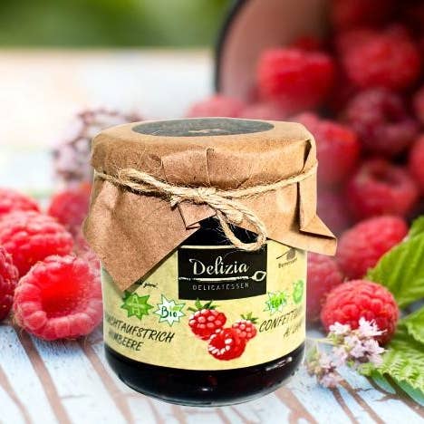Confettura “Lamponi” per la vendita all'ingrosso da parte di Delizia Delikatessen