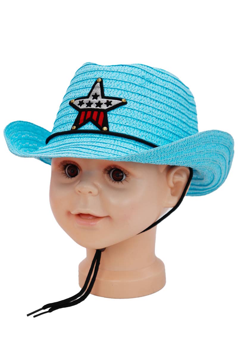 Cap Zone - Wholesale Cowboy Hat - Kids - Kids Western Star Paper Straw Cowboy Hat6