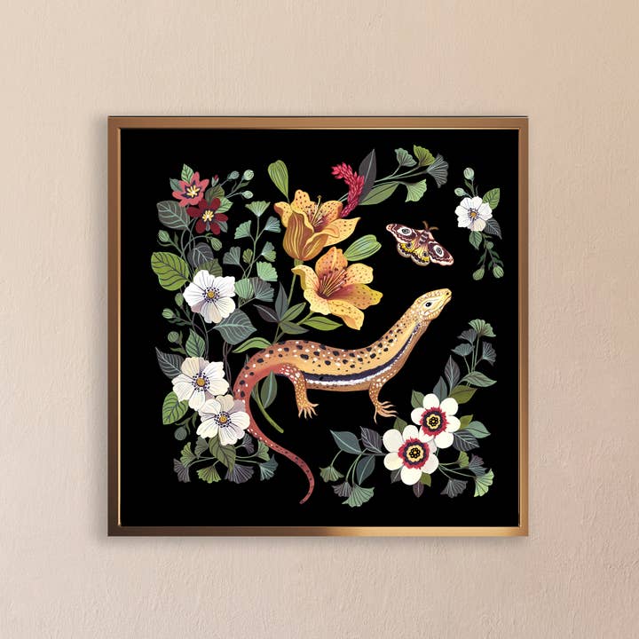 Skink Lizard | ART PRINT for wholesale by Christine De Carvalho