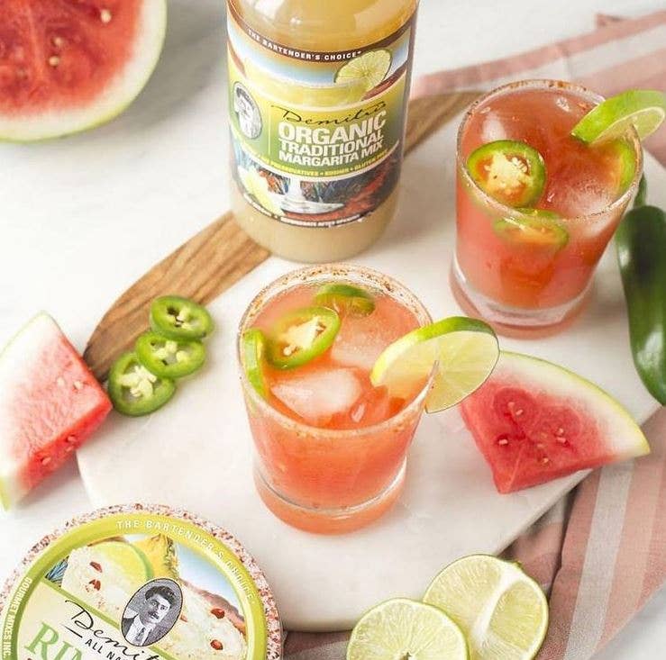 Demitri's Gourmet Mixes - Wholesale Cocktail Mix/Syrup - Demitri's Organic Traditional Margarita Mix (Case of 12)1