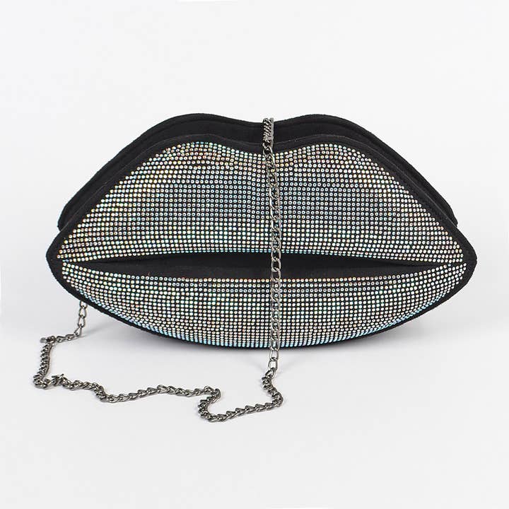 Beaded Lip Clutch for wholesale by 3AM BY H&D ACCESSORIES