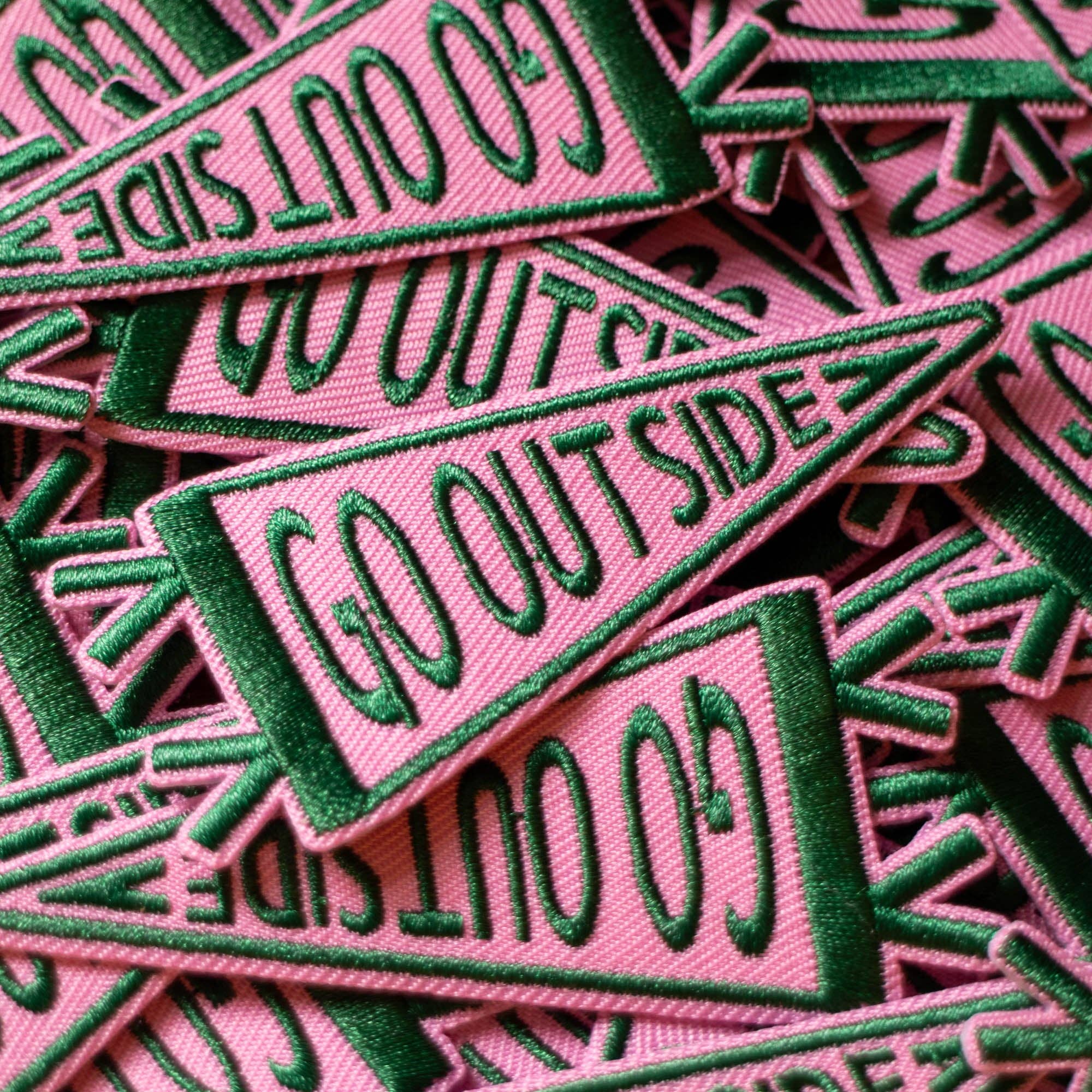 Finest Imaginary - Wholesale Patch - Go Outside Pennant Flag Patch2