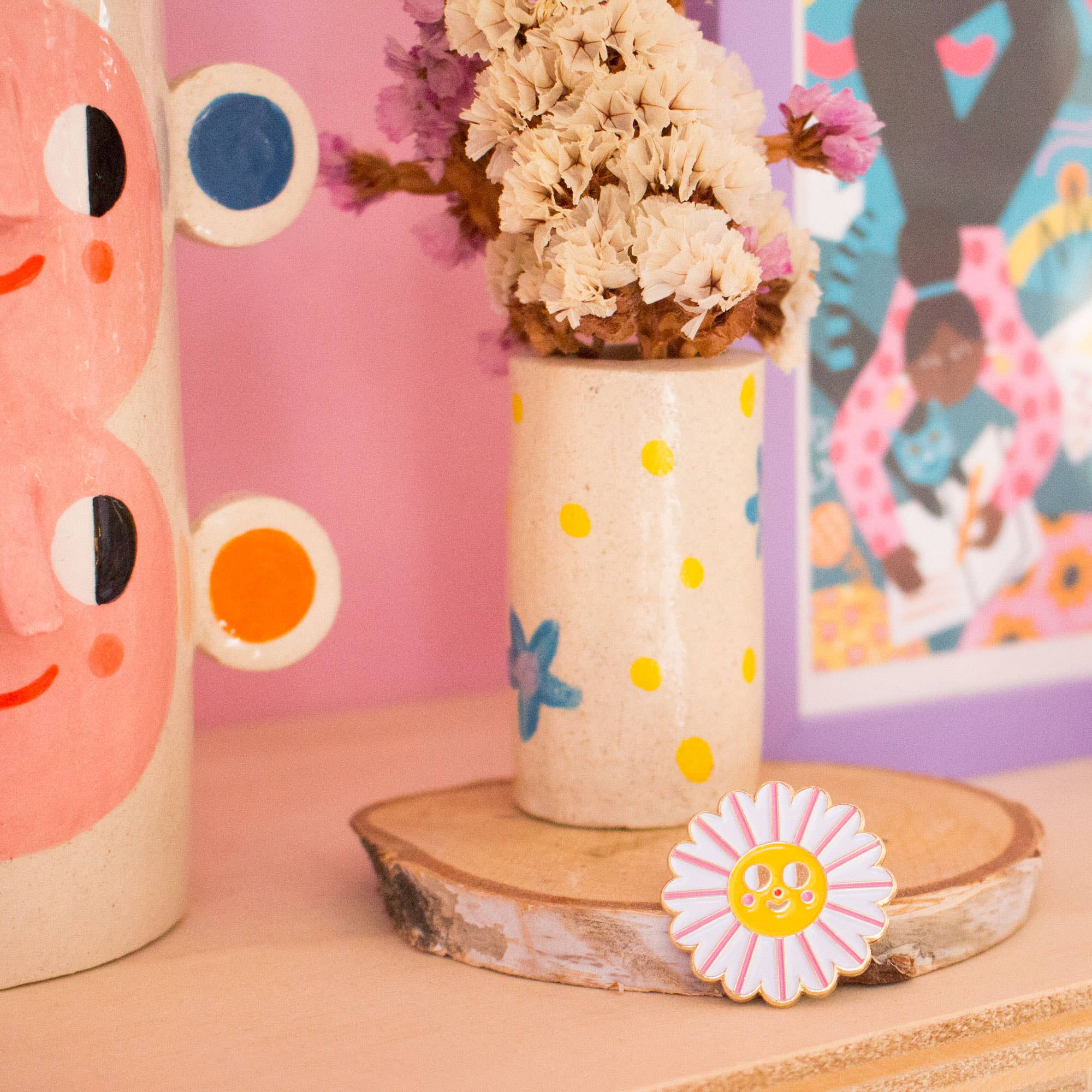 Ana Seixas - Wholesale Lapel Pin/Button - Flower // Pin3