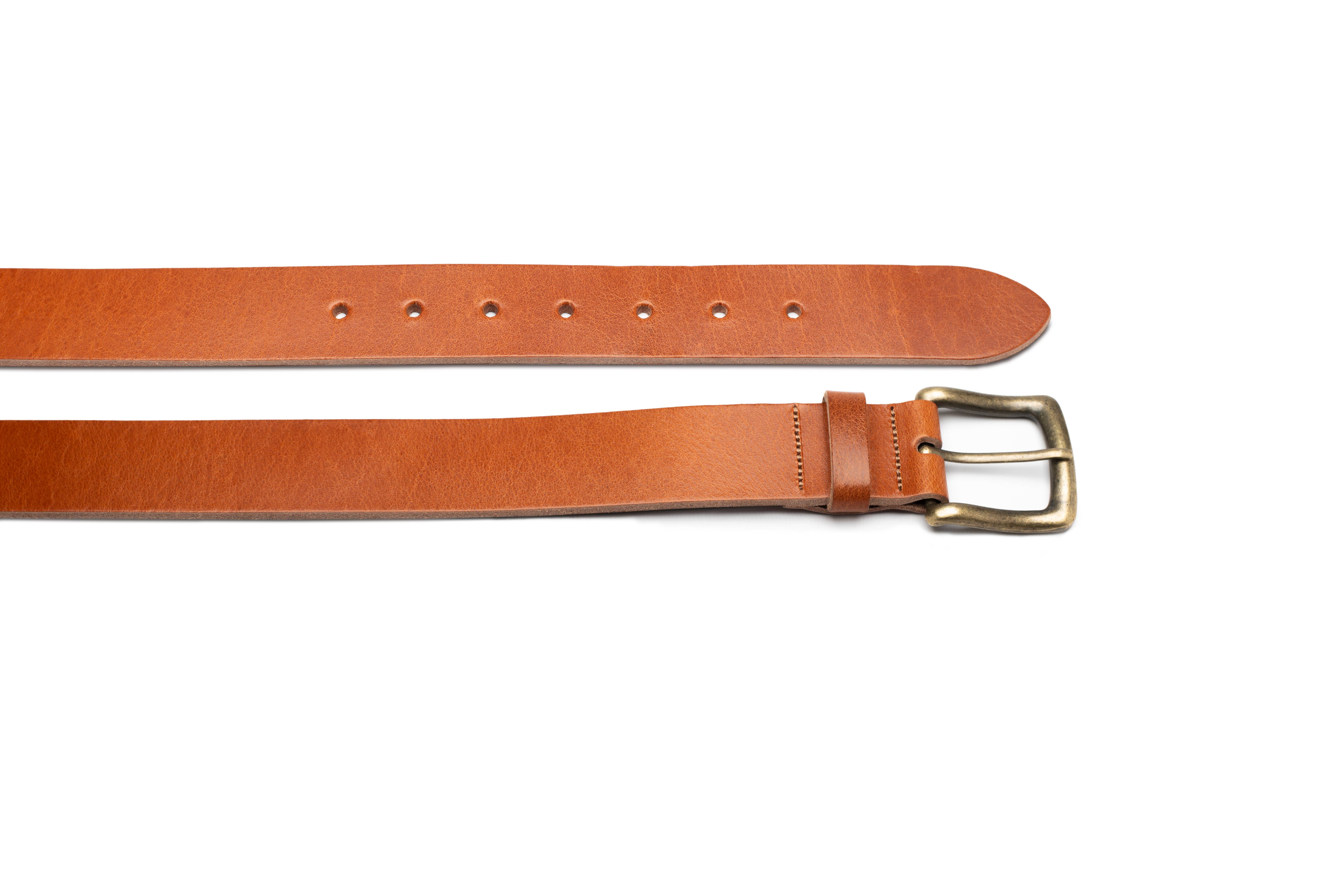 Leathergraft – wholesale Belt – Unisex – Men's full grain leather belt with antique brass buckle14