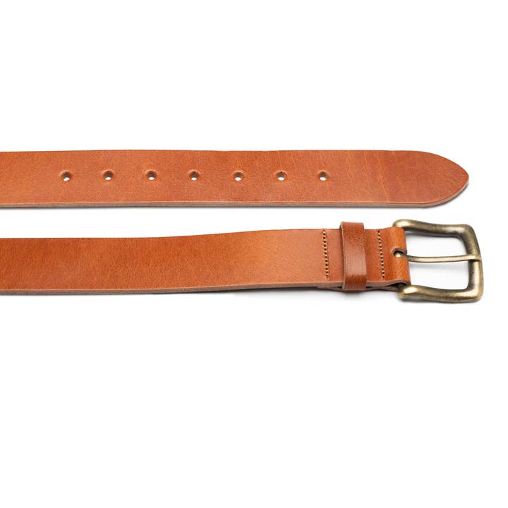 Leathergraft – wholesale Belt – Unisex – Men's full grain leather belt with antique brass buckle14