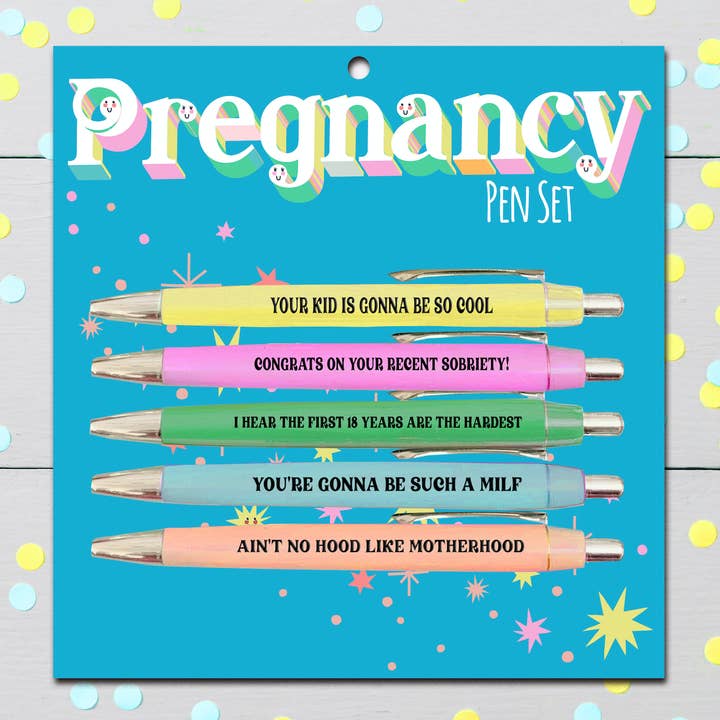 Pregnancy Pen Set (gifts, funny, mothers day, spring) for wholesale by FUN CLUB