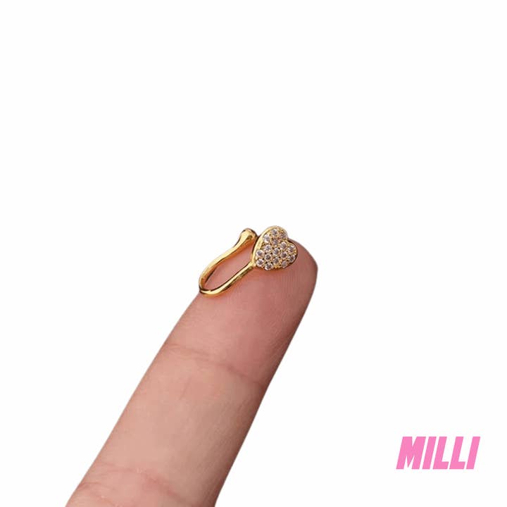 Heart Nose Clip for wholesale by Milli London