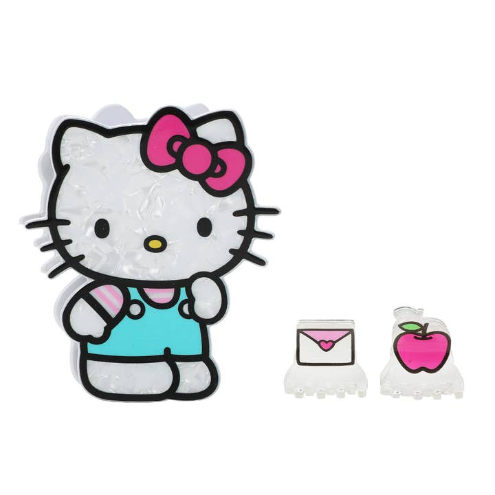 Hello Kitty 3-Piece Hair Claw Clip Set for wholesale by Bioworld Merchandising