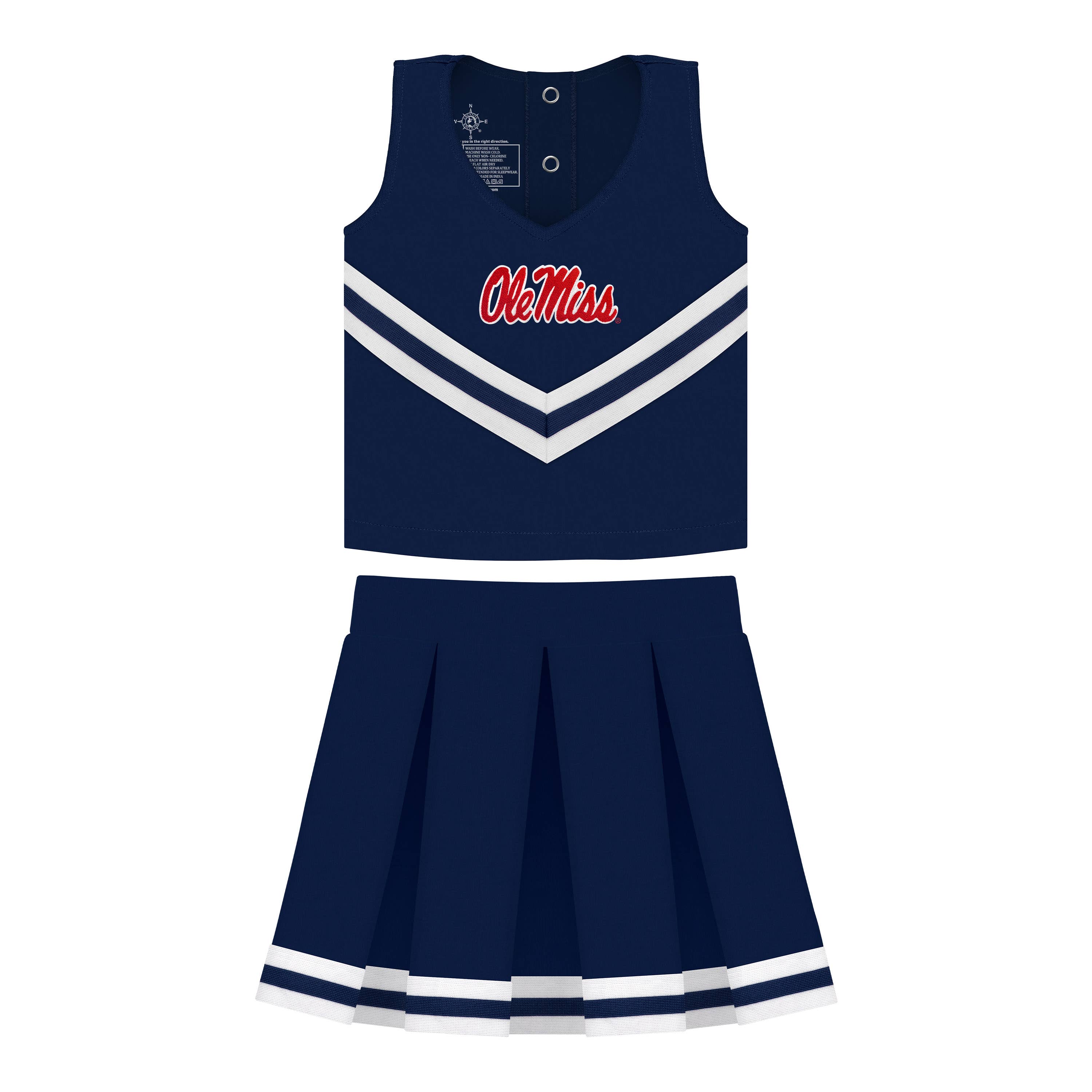 Creative Knitwear - Wholesale Athletic Dress - Kids - Ole Miss Rebels Girls 3-Piece Cheer Dress1