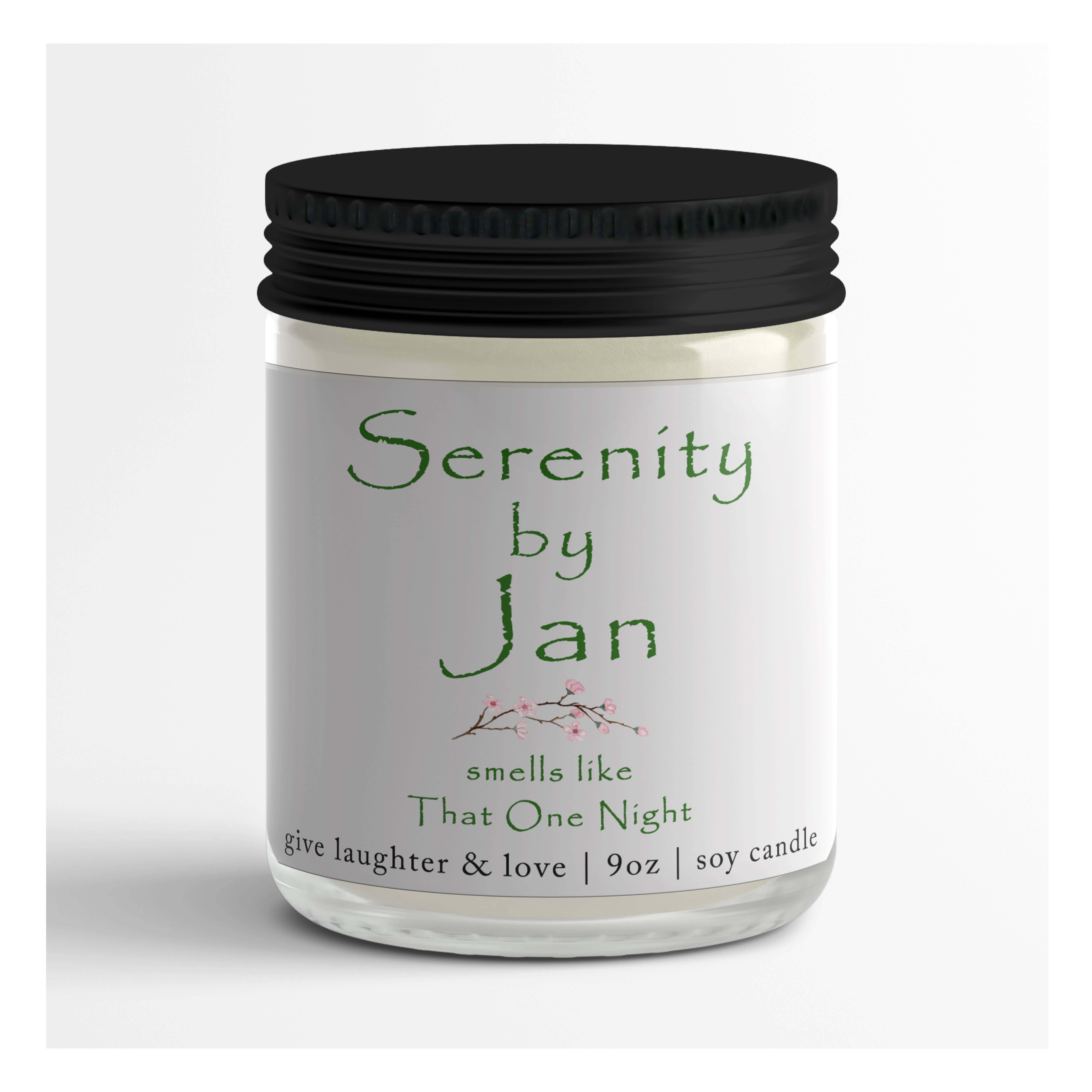 Give Laughter and Love - Wholesale Jar/Filled Candle - Serenity by Jan...Smells Like That One Night!..Grey