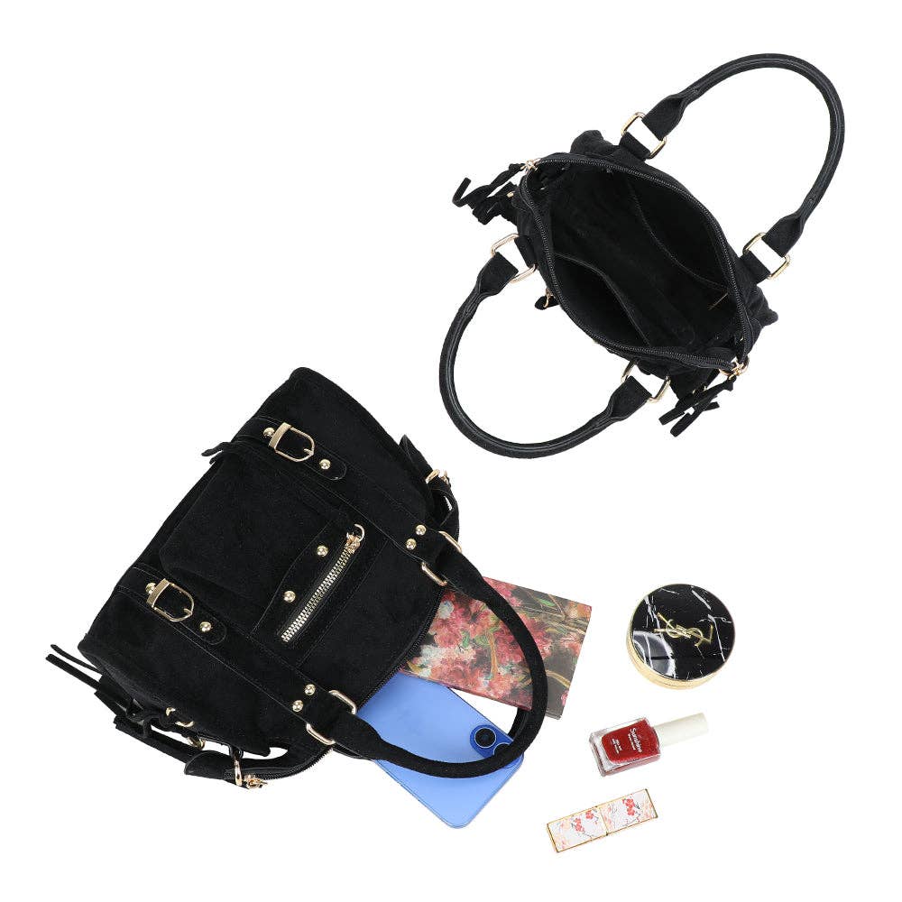 Gallantry – wholesale Shoulder bag – women's – Skyla Small Golden Suede5