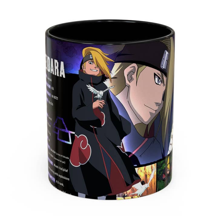 Deidara Naruto Shippuden Accent Coffee Mug | Anime Art Collector’s Mug (11/15oz) for wholesale by Le Paperie Co