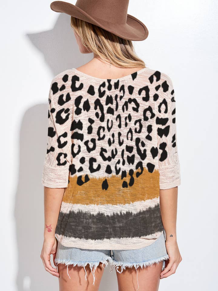 Phil Love - Wholesale Knit Top - Women's - T744K9544 - Leopard Print Knit Top8