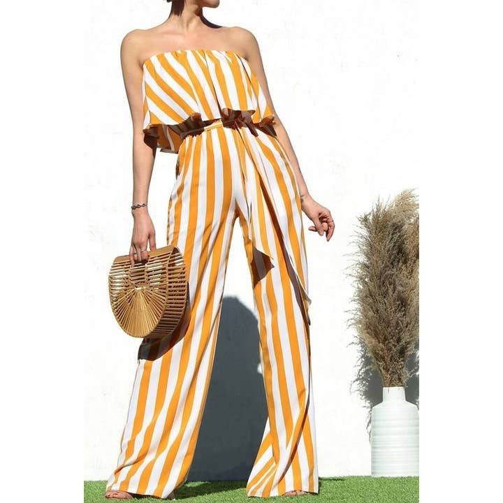 Black Pearl Clothing – wholesale Jumpsuit - Dam – RANDIG RUFSAD RÖRVÄVD JUMPSUIT
