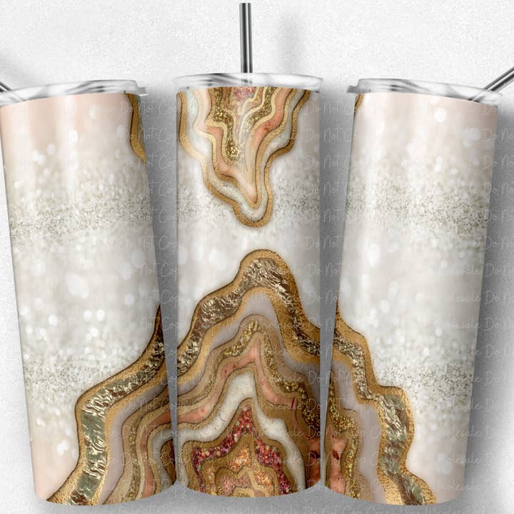 Bicchiere Geode in Bronzo e Oro da 20oz per la vendita all'ingrosso da parte di GrapeVineWholesale