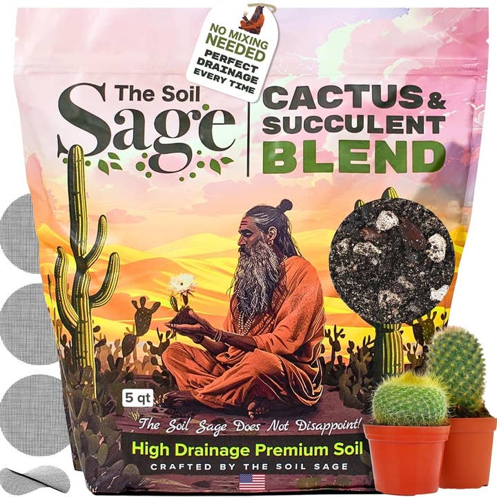 Soil Sage Cactus & Succulent Potting Mix 5Qt for wholesale by The Soil Sage