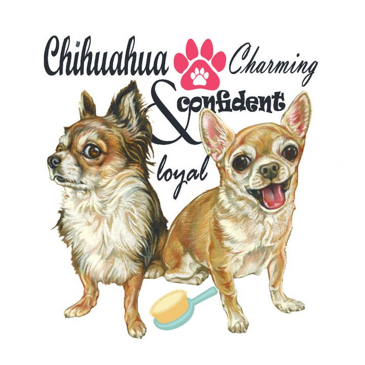 Kylskåpsmagnet - Chihuahua med text för wholesale av Animal Prints