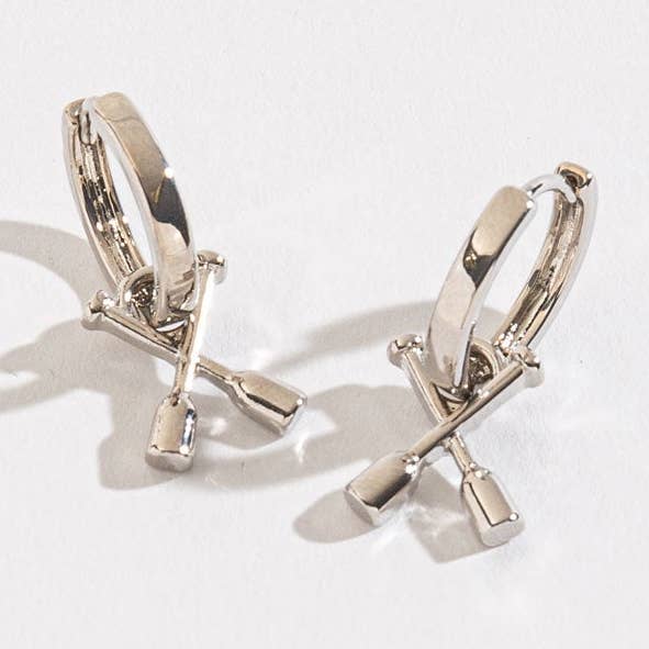 Sale - Nautical Paddle Charm Hoop Earrings for wholesale by Howard's