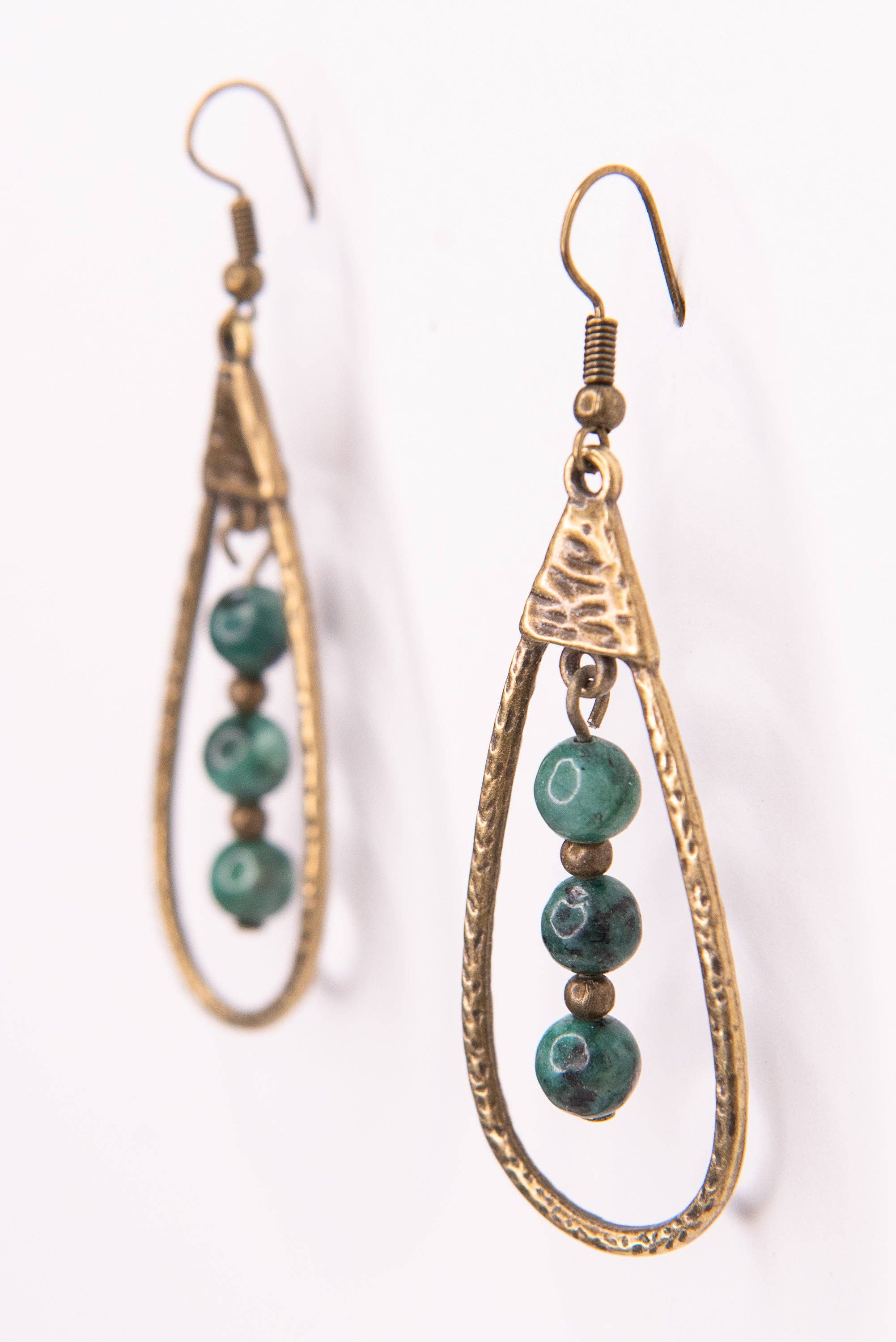 Dylan Designs - Vente Boucles d'oreilles pendantes - Boucles d'oreilles Sherri en turquoise africaine2