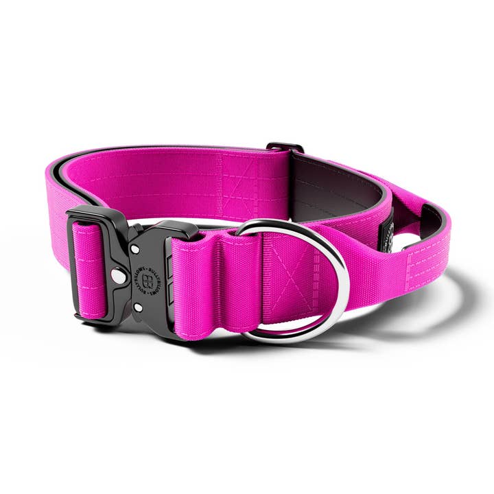 Collar de Combate® de 5 cm | Con Asa y Clip Calificado - Magenta v2.0 para venta al por mayor de BullyBillows Ltd