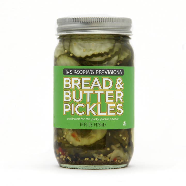 Bread & Butter Pickles 16oz for wholesale by The People's Provisions