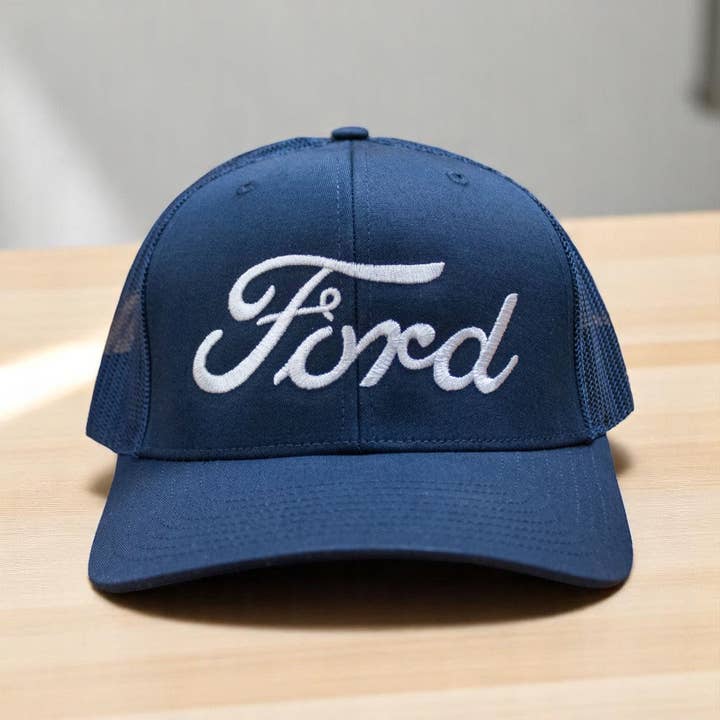 Detroit Shirt Co. - Wholesale Baseball cap – Unisex - Hat - Ford Script - Trucker1