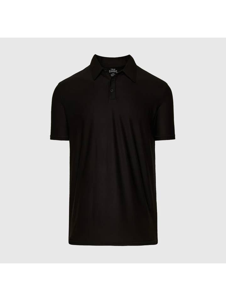 True Classic - Wholesale Polo - Men's - Short Sleeve Active Polo Shirt | Black1