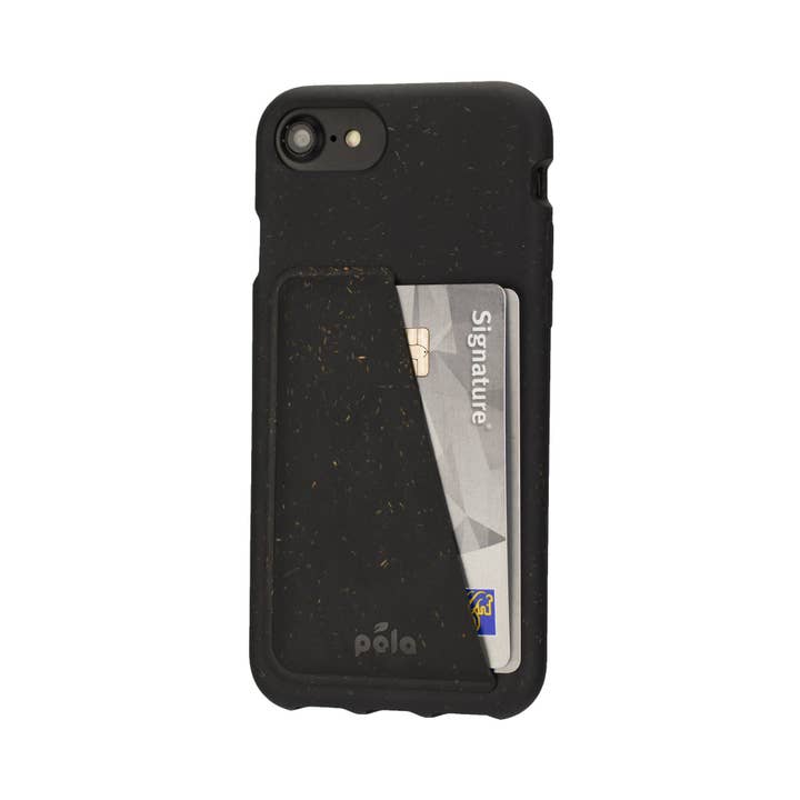 Pela Case Corporation - Vente Coque de téléphone – unisexe - Étui portefeuille noir pour iPhone 6/6s/7/8/SE
