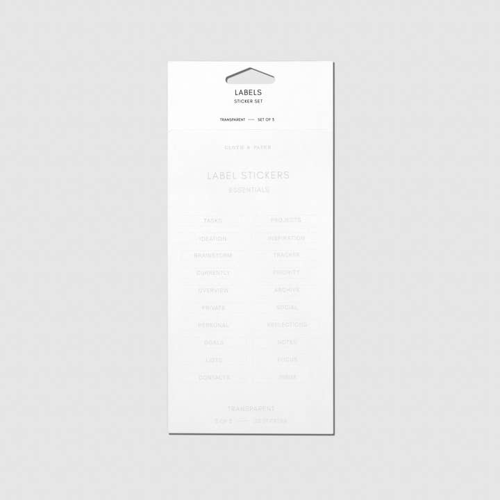 Cloth & Paper - Wholesale Sticker - Clear Label Stickers3
