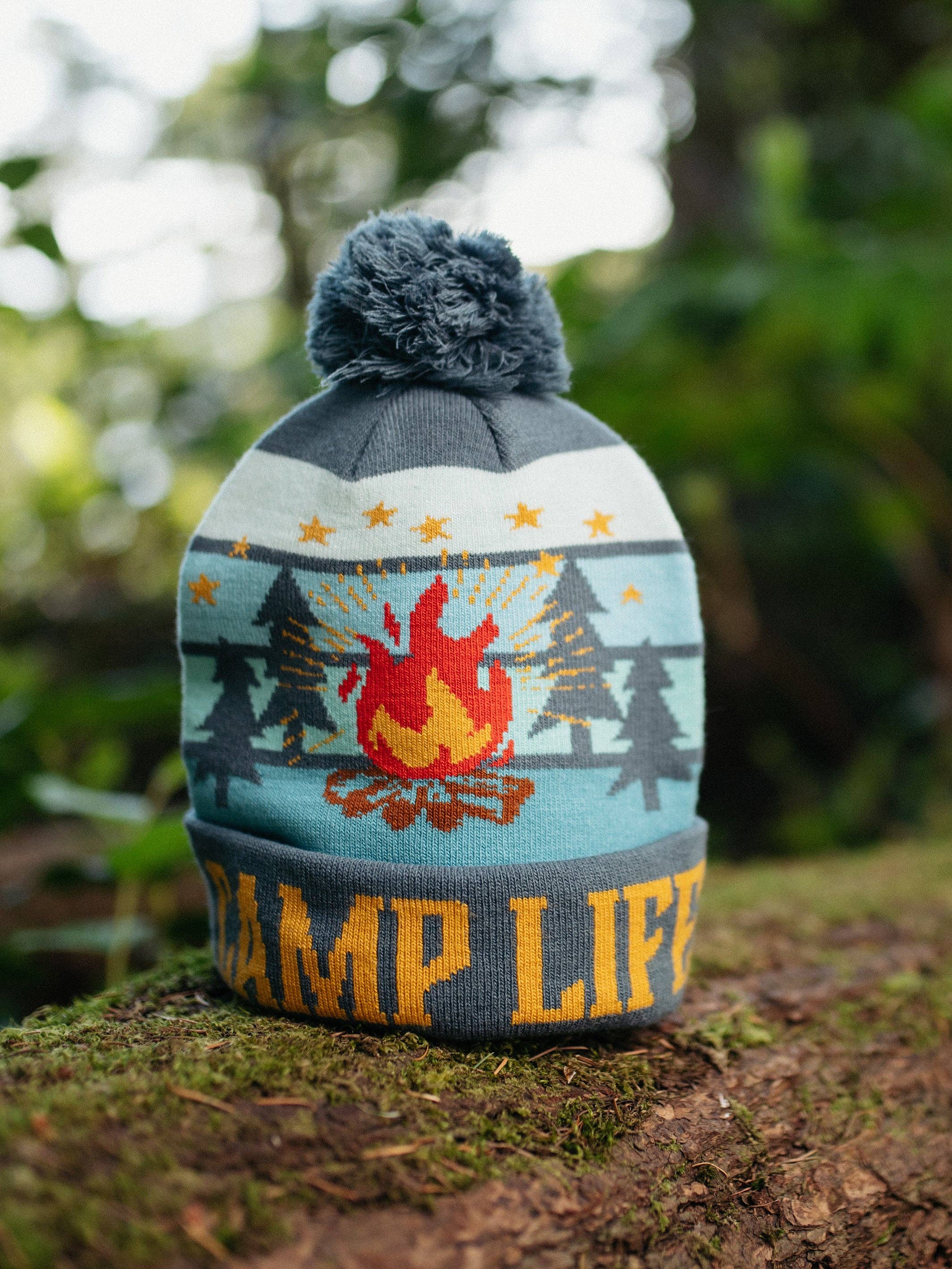 Northern Icons Creations INC - Wholesale retailermonster - Kamp Leven Muts met Pompon, Warme Gebreide Wintermuts voor Kamperen2