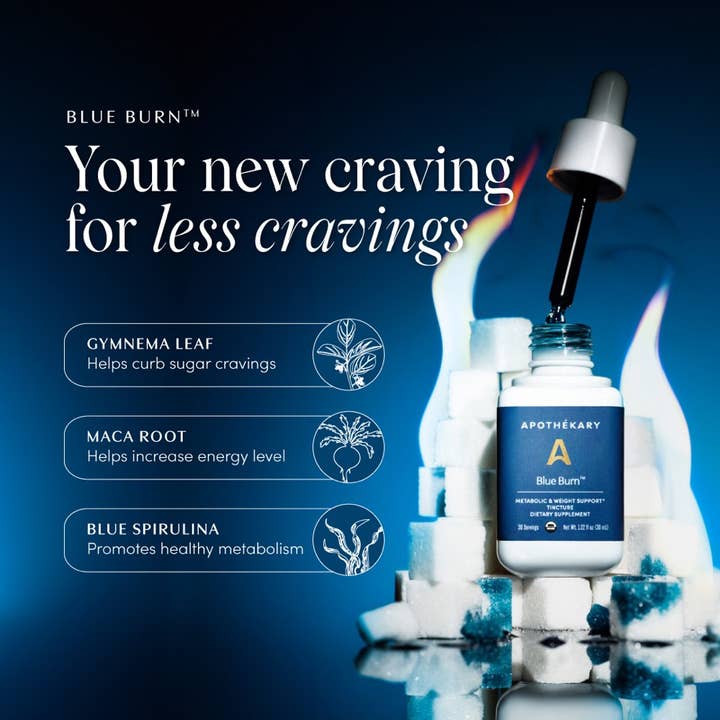 Apothékary – wholesale Tinktur – *NY* Blue Burn™, metabolisk och viktstödjande tinktur